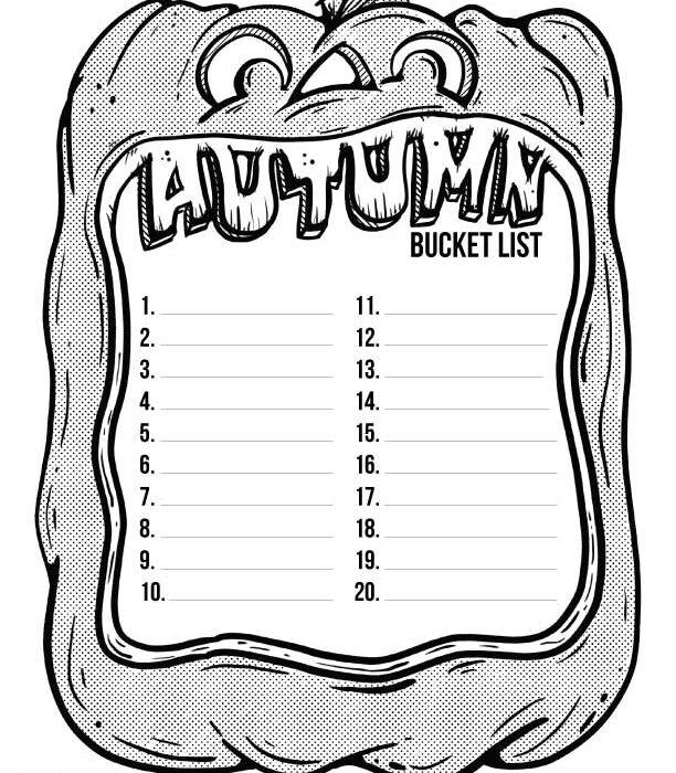 Autumn bucket list